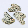 HZ Wholesale Price Natural Stone Scraper Chinese Gua Sha Tools Dalmation jasper Jade Guasha Board