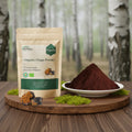 Wild Organic Chaga Fruiting Body Powder with High ORAC Antioxidants for Immune Balance and Superfood Blends