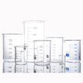 Hot Sale Borosilicate Glass Beaker Cups 10ml 250ml 500ml 1000ml 2000ml Low Form Glass Lab Beakers for Wholesale