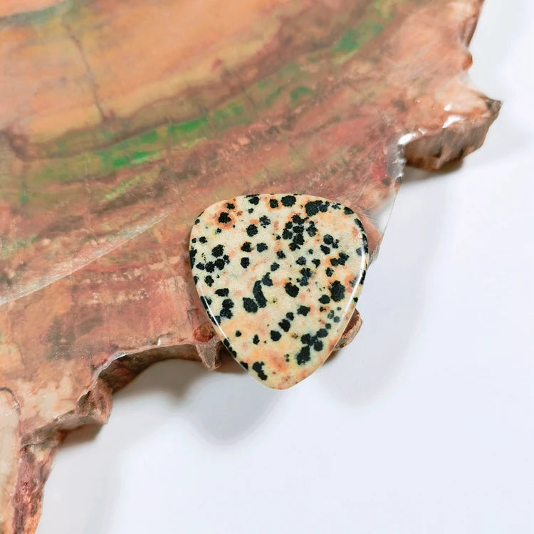 DIY Popular Dalmatian Jasper Guitar Picks Crystal Guitar Pick
