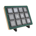 High Quality GemTrue Brand Luxurious Metal Loose Diamond Showcase Box Tray Set DK21664-12G