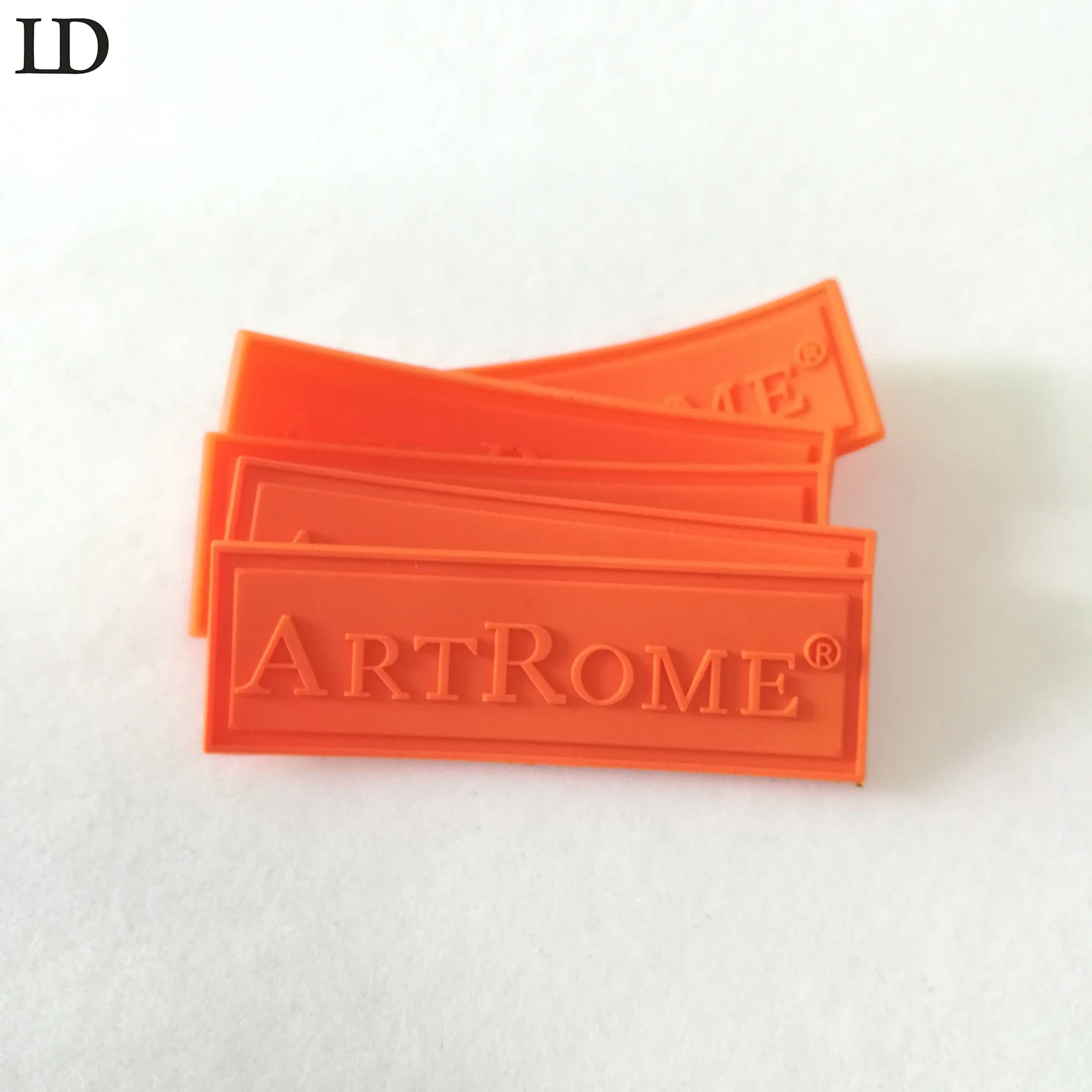 Garment Clothing Rubber Patch Label Custom logo for Clothing Embossed 3d Soft Silicon Rubber Label  3D Logo Rubber Label