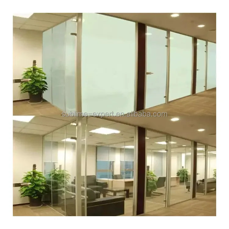 Switchable Electric Smart Glass Film Opaque Pdlc Film Smart Glass M2 Price Custom PDLC Smart Glass Privacy Film for Doors