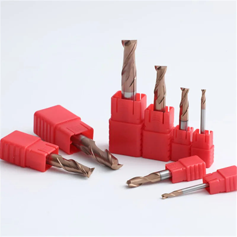 MTS High Performance High Quality HRC55 2 Flute Cutting Tool square End Mill Fresas