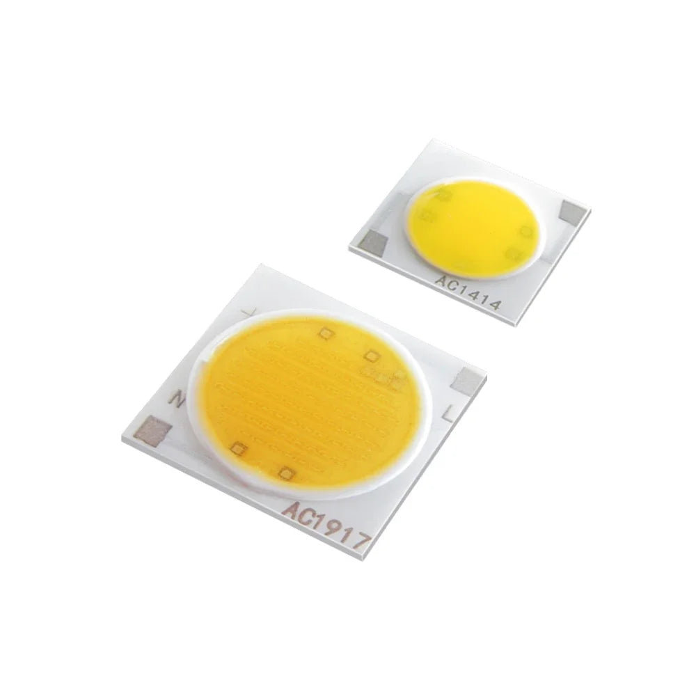 AC220V Epistar COB LED Chips Square Shape Modules 3W to 30W Dimmable for Flood Light Application AC1917/AC1414 Compliant