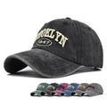 BROOKLYN Custom 3D Embroidery Logo Vintage Distressed Washed 6 Panel Sports Cotton Dad Baseball Ball Caps Hat