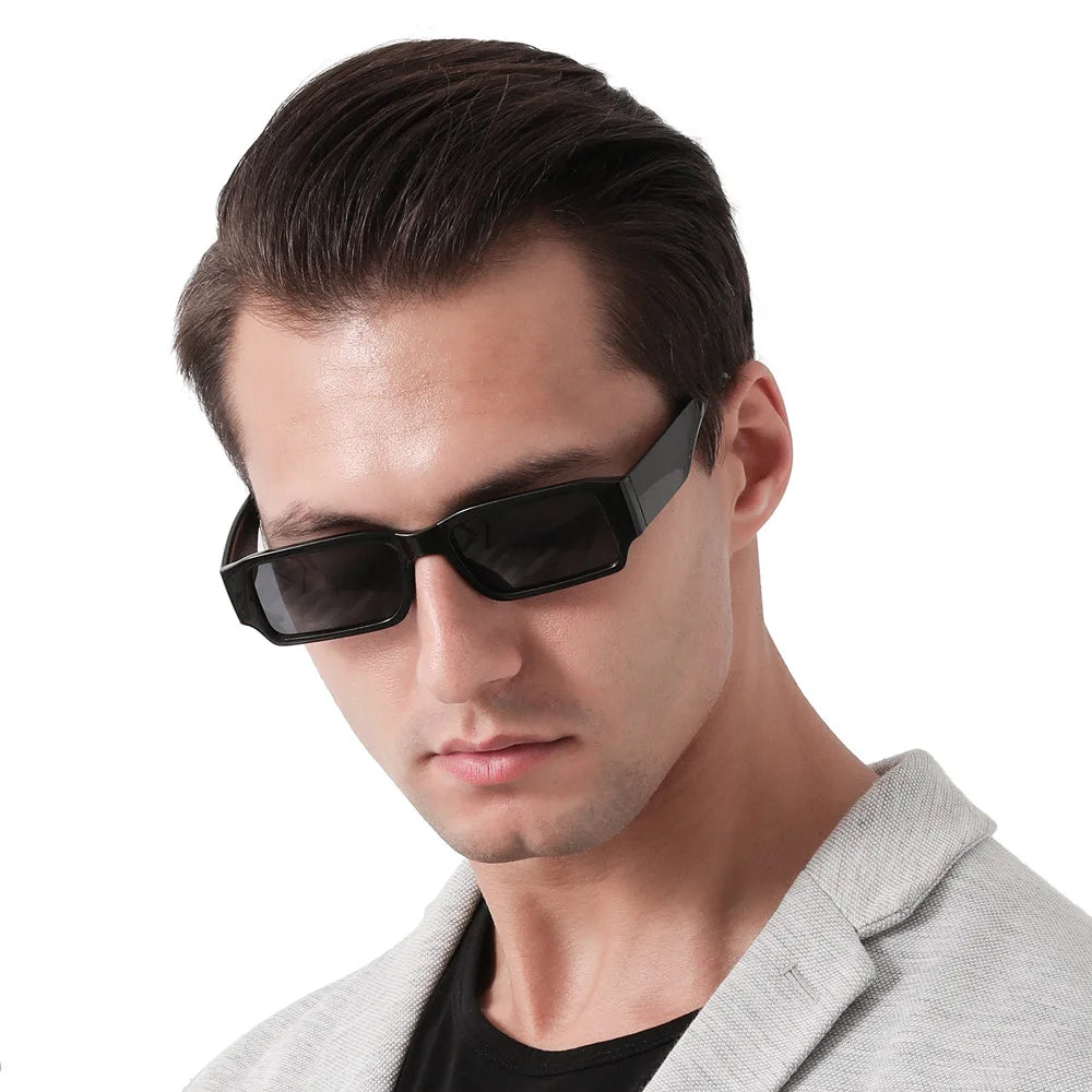 Popular Fashion Woman Vintage Small Square Sunglass UV400Black Sun Glasses Shades