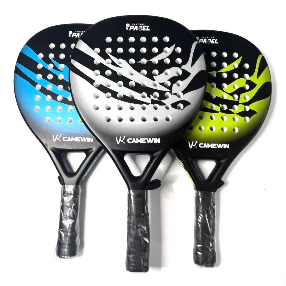 Low Price in Stock Padel Tennis Racket 50%carbon Wholesale 38mm Round Shape Padel Rackets Quick Shipment