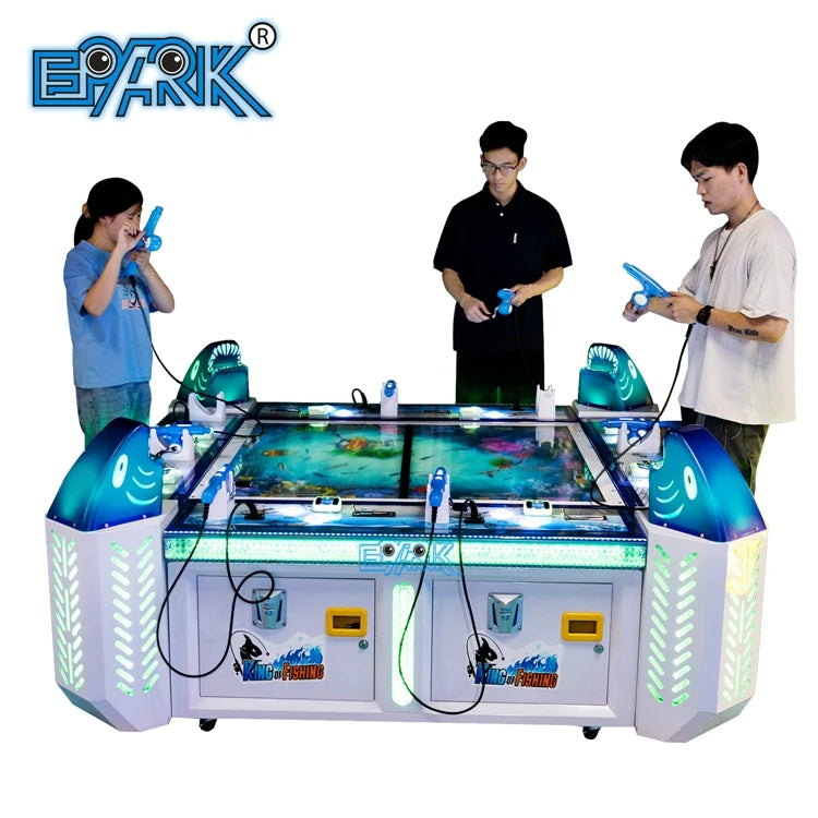 Source Factory OEM Service Amusement Park  Arcade Machine Coin Operated Arcade Games Machines 8 Person Fishing