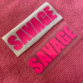 Bright pink Color Heat Press Transfer Logostick Strongly Brand Heat Transfer Label for Bra