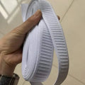 Free Sample Stock 2 cm Black White Woven Non-Roll Ribbed Elastic Tape Anti Slip Woven Elastic Band