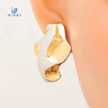 SUMMLY Trend Wholesale Personalized Fine Geometric 18K Gold Plated Stainless Steel Earrings Fashion Jewelry
