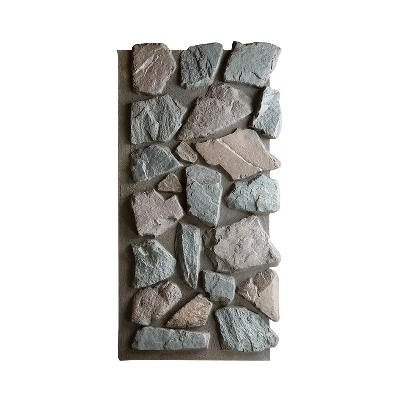 Modern Style Big Slab Decorative Wall Panel Waterproof PU Exterior Stone Wall Soundproof Fireproof Commerce Entertainment