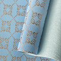 0.8mm Saffiano Backing Pattern Metallic Foiled Synthetic Faux Pu Leather for Hairbows Crafts Bags Shoes Belts Decoration