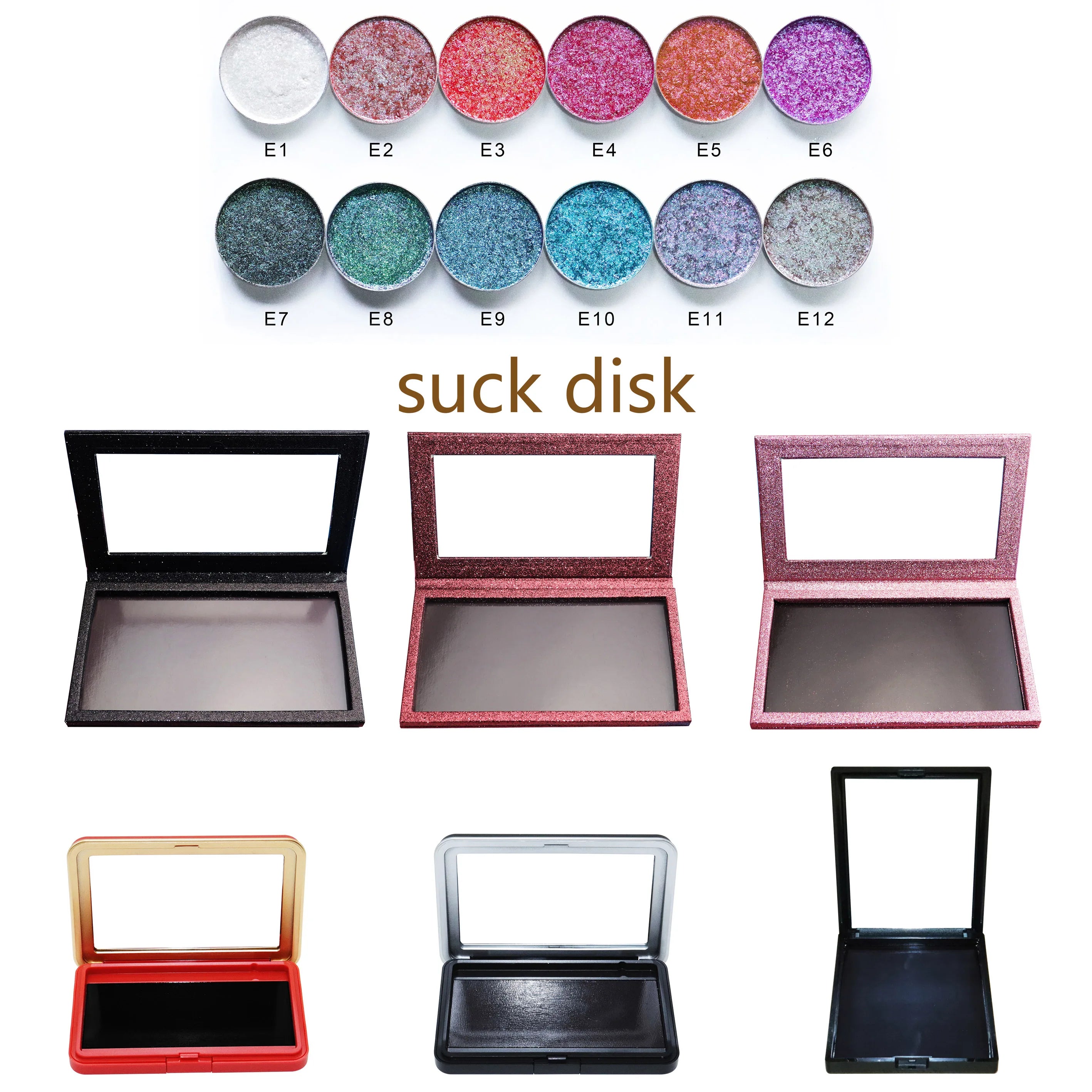 Wholesale Custom Magnetic Empty Makeup Palette Chameleon Eyeshadow Pallet Packaging for Eye Shadow Products
