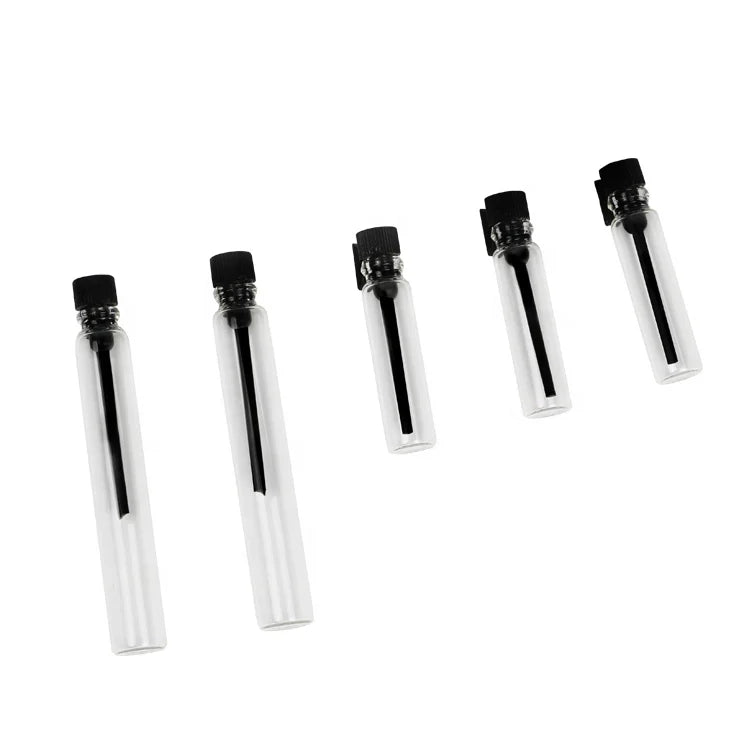 Wholesale Free Sample Refillable Empty 0.5ml 1ml 2ml Oil Sample Bottle Mini Fragrance Tester Vial Perfume Sample Bottles