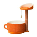 Small Apartment Space-Saving Factory Wholesale Cat Tree Integrated Cat House Jumping Platform Sisal Teaser Balls for