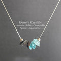 Zooying Fine 925 Silver Link Chain Necklace Delicate Gold Silver Birthstone Jewelry with Leo Virgo Zodiac Sign for Party Gift