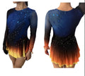Figure Skating Dress Competition Costume Rhinestones Mesh and Spandex Dress for Affordable Figure Skating Dresses CA