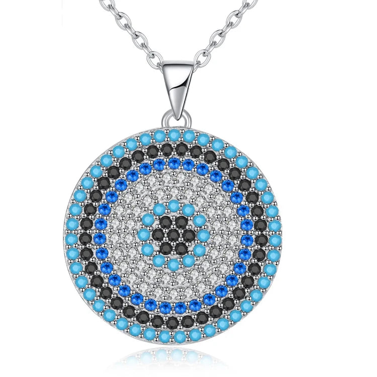 Dropshipping Qings 925 Sterling Silver Zircon Trendy Pendant Necklace Gold Plated for Engagement Wedding Party