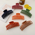 Summer Big Designers Matte Plastic Hair Claw Clips High Quality Fancy Custom Hair Clips Accessories for Women Girls
