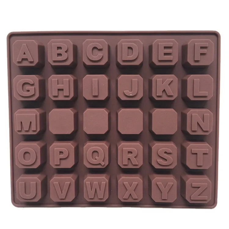 Manufacturers Direct Sale Alphabet Letters Wholesale Eco-Friendly & Soft Silicone Baking Mold