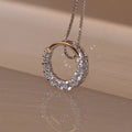 Simple Wholesale Pendant Necklace Collarbone Chain Ring Necklace for Women Jewelry Gift