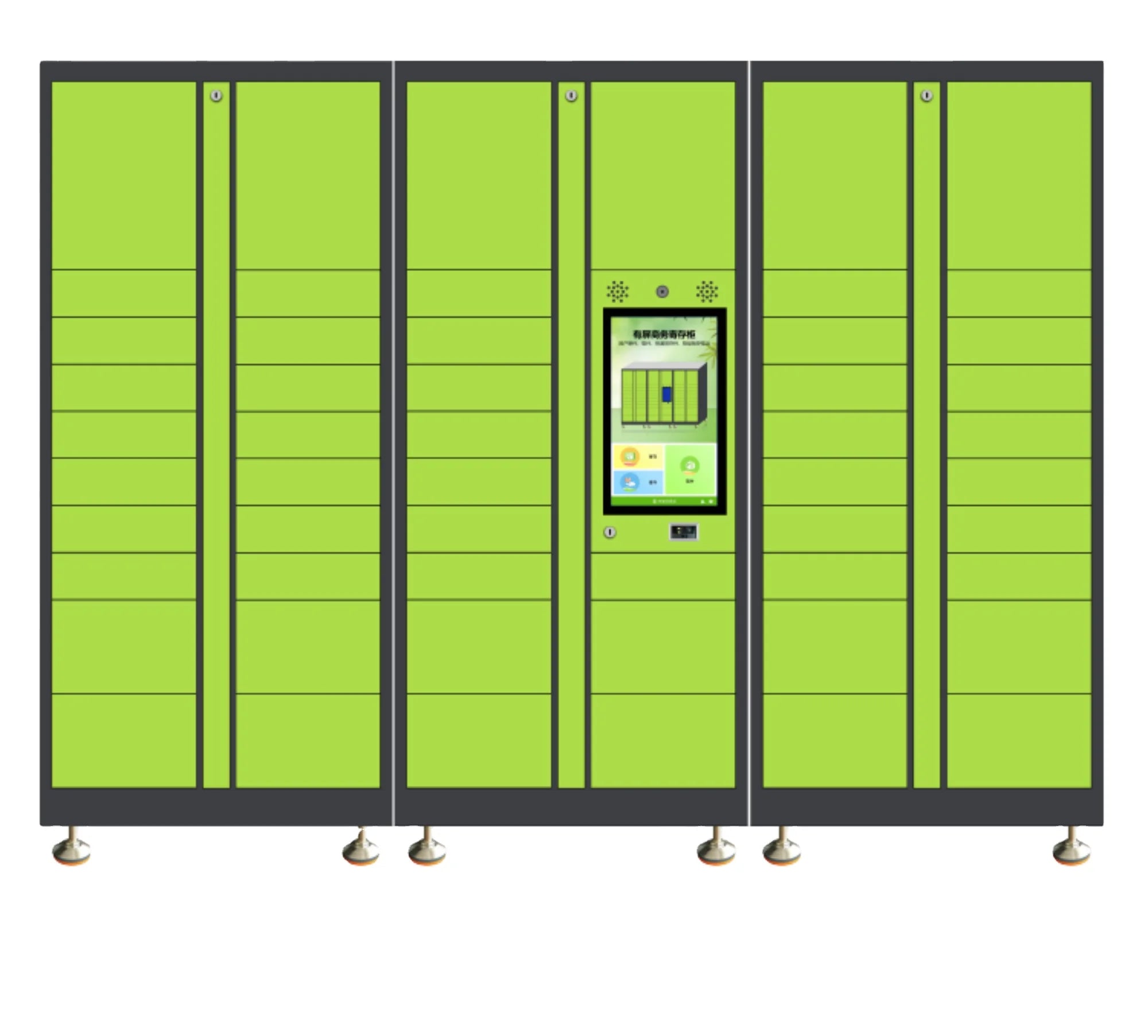 Customized Intelligent Express Cabinet Smart Parcel Locker with Touch Screen for Self Pick up Delivery Express