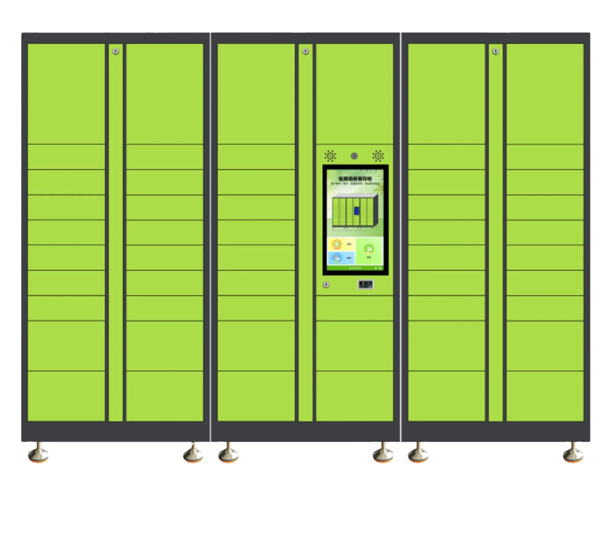 Customized Intelligent Express Cabinet Smart Parcel Locker with Touch Screen for Self Pick up Delivery Express