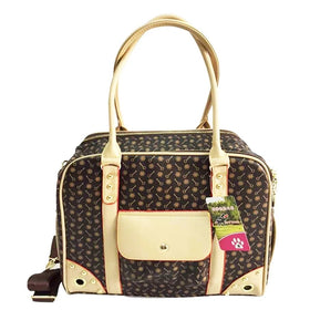 Luxury Embossed Pet Bag Dog Outing Portable Travel Bag Pet Carrier