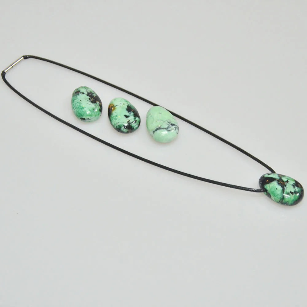 New Arrival Variscite Water Drop Stone Pendant Trendy Charms Factory Direct for Jewelry Making