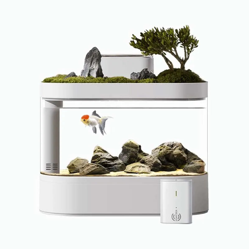Plastic Fish Tank Aquarium Ecological Bottom Filter Fish Tank Office Display Table Smart Aquarium tank