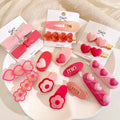 Elegant Bow Hair Clip Set for Kids Cute Rhinestone Hair Decoration for Thick Hair Sweet Resin Style for Parties