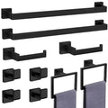 Customized Stainless Steel Wall Mounted Bathroom Accessories Set Including Towel Bar Hook Toilet Paper Holder Towel Ring