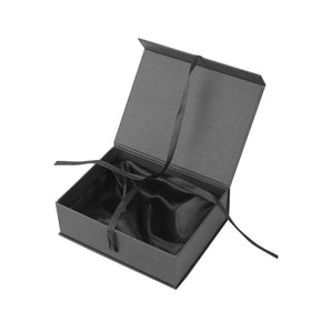 Custom Luxury Matte Black Magnetic Satin Lined Insert Wigs Jewelry Box Packaging Jewellery Gift Box with Satin Inside