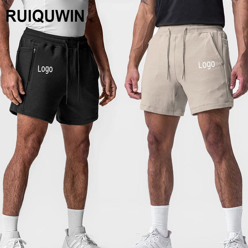 RUIQUWIN Wholesale Fashion Men's Sports Shorts Custom Cotton Breathable Shorts Portable Fitness Pants