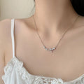 Hot Selling Luxury Fashion Gold Plated Copper Small Flower Necklace Jewelry for Women and Girls