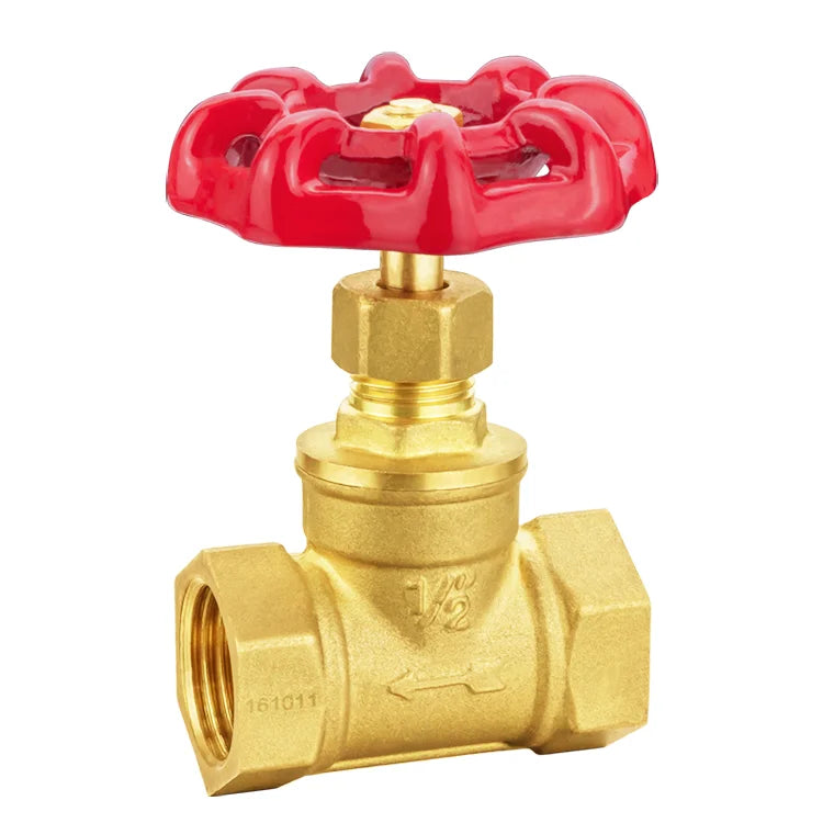 TMOK Reliable DN15 1/2" Inch Hydraulic Operation Brass Flow Control Block Stop & Gate Valve for Water in HVAC Systems