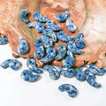 Hot Sales Jewelry Collana Magnifier Blue Spot Jasper Pendant Necklace Jade Magatama