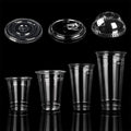 Custom Disposable Plastic Lid for 8oz 12oz 16oz Paper Cups Plastic Coffee Boba Bubble Tea Cup Lid
