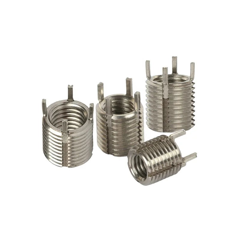 Stainless Steel Key Locking Thread Insert Fully Threaded Right Hand Thin-walled Heavy Duty 1/4-20 Inch Threaded Bushing