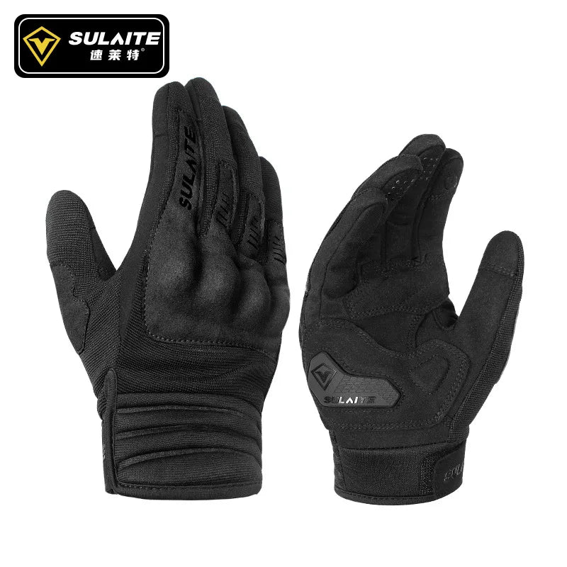 SULAITE Summer Motocross Touchscreen Gloves Motorcycle Riding Race Sports Gloves Guantes Moto