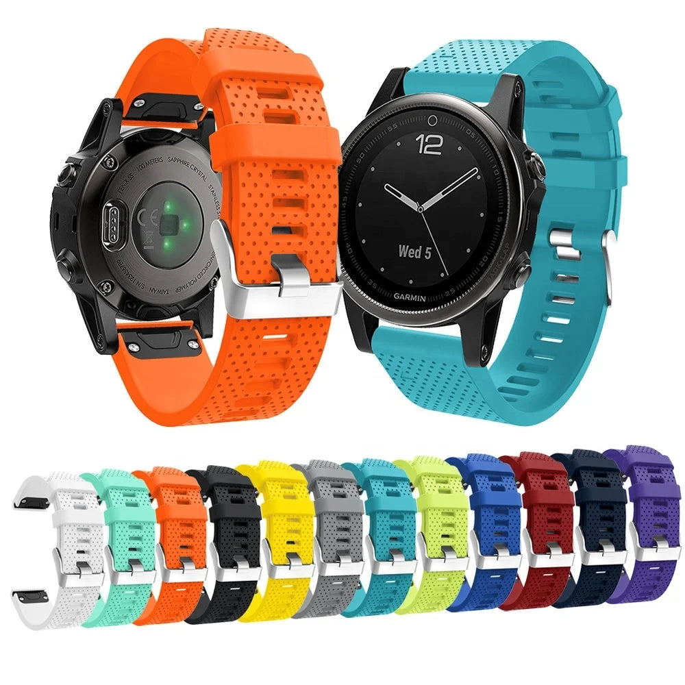 Soft Band Strap Watchband Bracelet Wrist Strap for Garmin Fenix 5S Watch Replacement Silicone Wrist Band Watchband