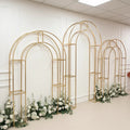 Wedding Party Supplies Gold-Plated Metal Screen Backdrop Frame Arch for Wedding Events Decoration