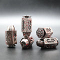 Bullet D6 Game Custom logo Zinc Alloy Metal Polyhedral Dnd Dice Set Bullet Gold Black 2 Color 6 Sided