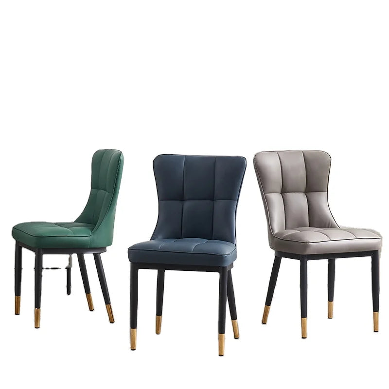 Luxury Modern Dining Armchair PU Leather Dining Room Furniture for Apartment and Wine Cellar Use