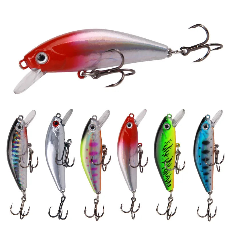Luya Lures 6.7g Sinking Small Minnow Lure Fish-attracting Body Artificial Hard Bass Trout Lure