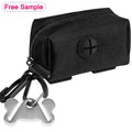 Custom Logo Luxury Nylon Outdoor Travel Pet Waste Holder Dog Poop Bag Dispenser