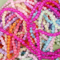 Yiwu Factory Direct Sale 8mm Loose Glass Beads with Hole Exploding Crystal Round Beads for DIY Making Bracelet