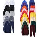 Women's 2 Pieces Tracksuit Set Men's Fleece Hooded Jogging Suit Unisex Sweatsuit Set